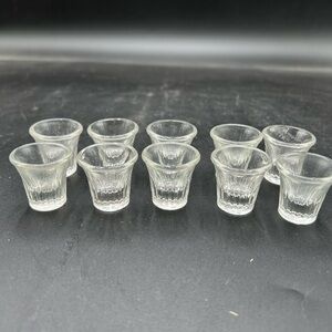 Vintage Clear Glass communion Glass Set, Christian, religious